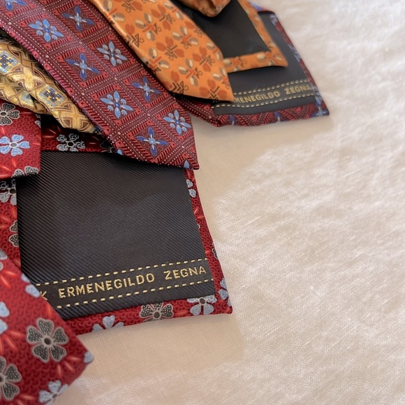 🟣 BOGO! Ermenegildo Zegna Silk Ties - Picture 6 of 6